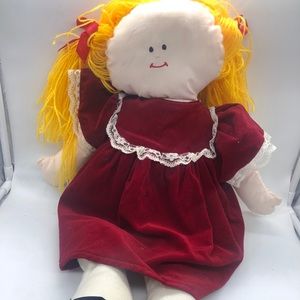 lanz of salzburg 24” Limited Edition Doll Vintage Rare 1995 Pigtails Dress